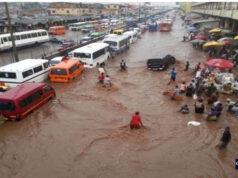 Kejetia market floods following heavy rains