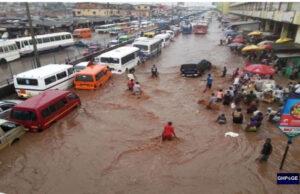 Kejetia market floods following heavy rains