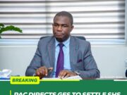 PAC DIRECTS GES TO SETTLE SHS ELECTRICITY BILLS