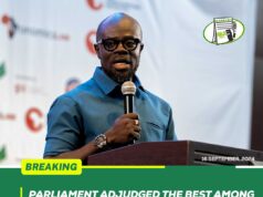 Parliament adjudged the best among the three arms of government by the Internal Audit Agency