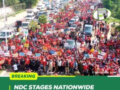 NDC stages nationwide ‘Enough is Enough’ protest against EC
