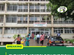 Elevator at Korle Bu Surgical Department fixed