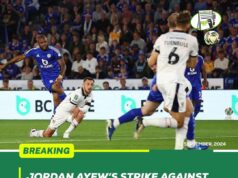 JORDAN AYEW’S STRIKE AGAINST TRANMERE NAMED LEICESTER CITY AUGUST GOAL OF THE MONTH