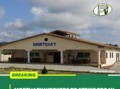 Mortuary workers to strike today over poor conditions of service