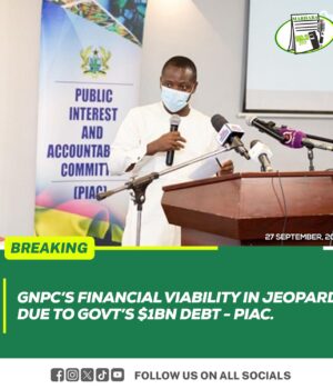GNPC’s financial viability in jeopardy due to govt’s $1bn debt – PIAC
