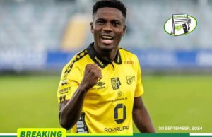 MICHAEL BAIDOO SCORES 10TH LEAGUE GOAL AS ELFSBORG COME FROM BEHIND TO BEAT KALMAR