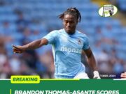 BRANDON THOMAS-ASANTE SCORES FIRST CHAMPIONSHIP GOAL FOR COVENTRY CITY